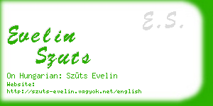 evelin szuts business card